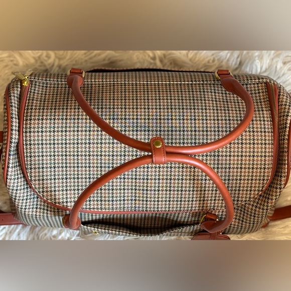 Fawn Design Plaid Tweed Weekender Bag 
Like New - Picture 4 of 10